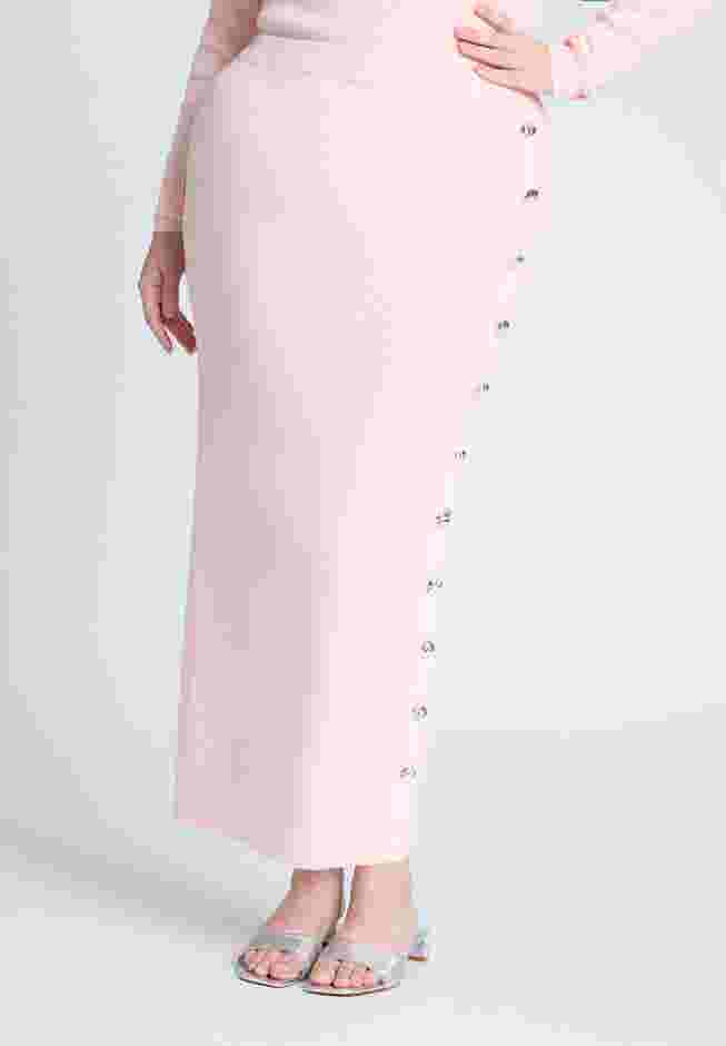 Maxi Sweater Skirt With Button Down Placket image number 1