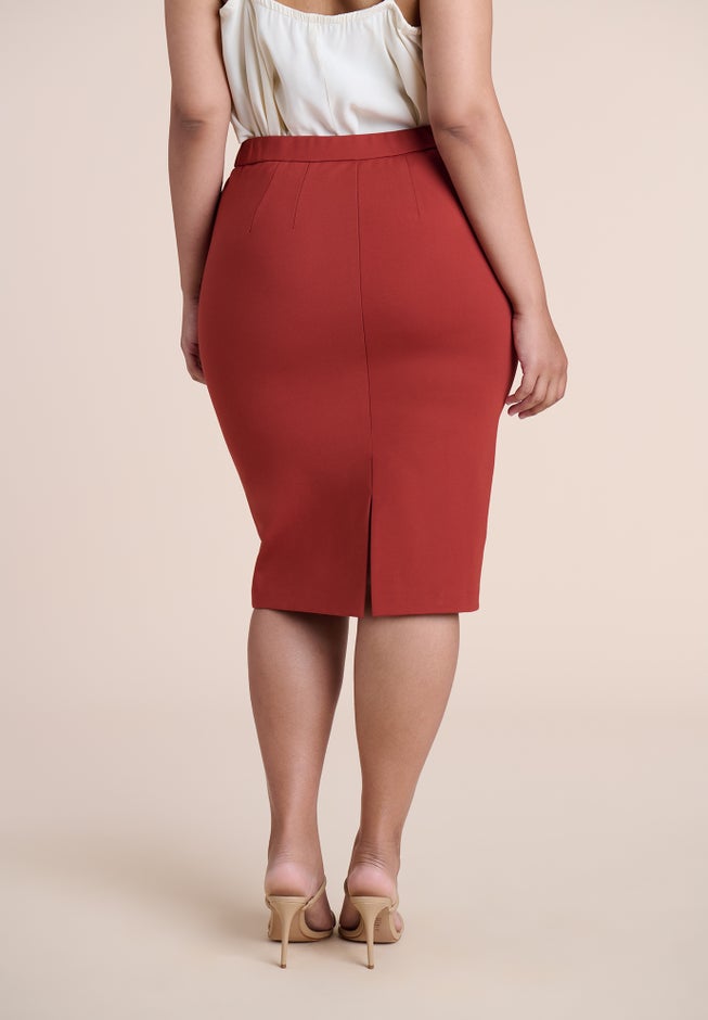 The Ultimate Stretch Midi Pencil Skirt image number 2