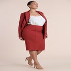 The Ultimate Stretch Midi Pencil Skirt image number 3