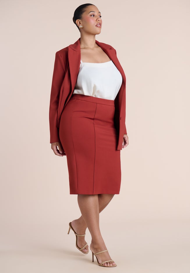 The Ultimate Stretch Midi Pencil Skirt image number 3