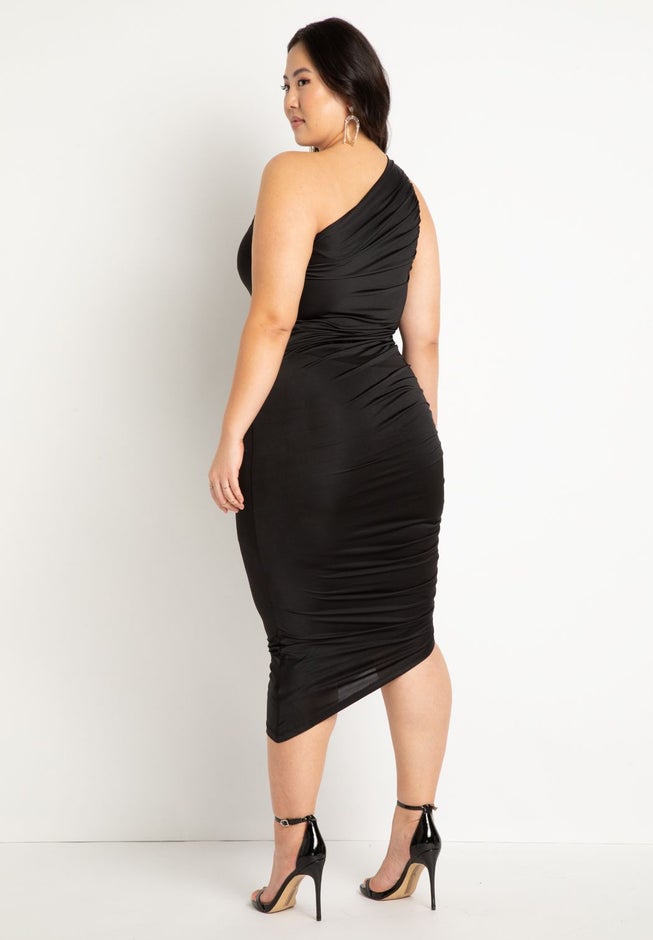 Ruched One Shoulder Dress image number 2