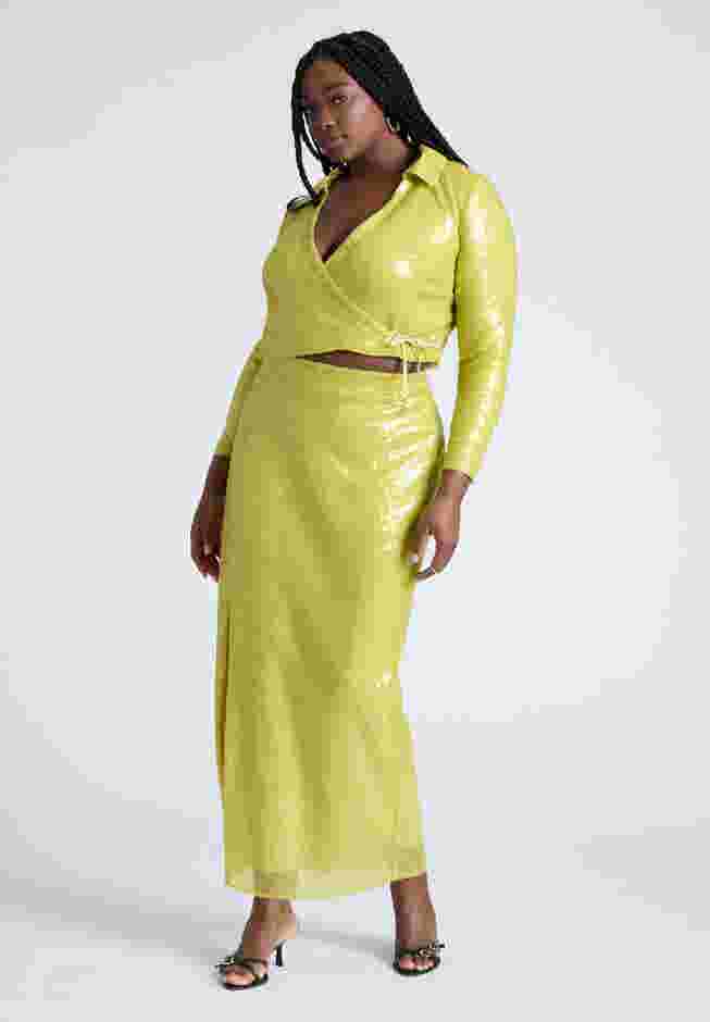 Sequin Column Midi Skirt  image number 0