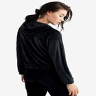 Velour Hooded Sweatshirt image number null