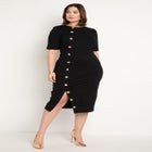 Button Front Workwear Dress image number null