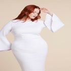 Flare Sleeve Scuba Dress image number null