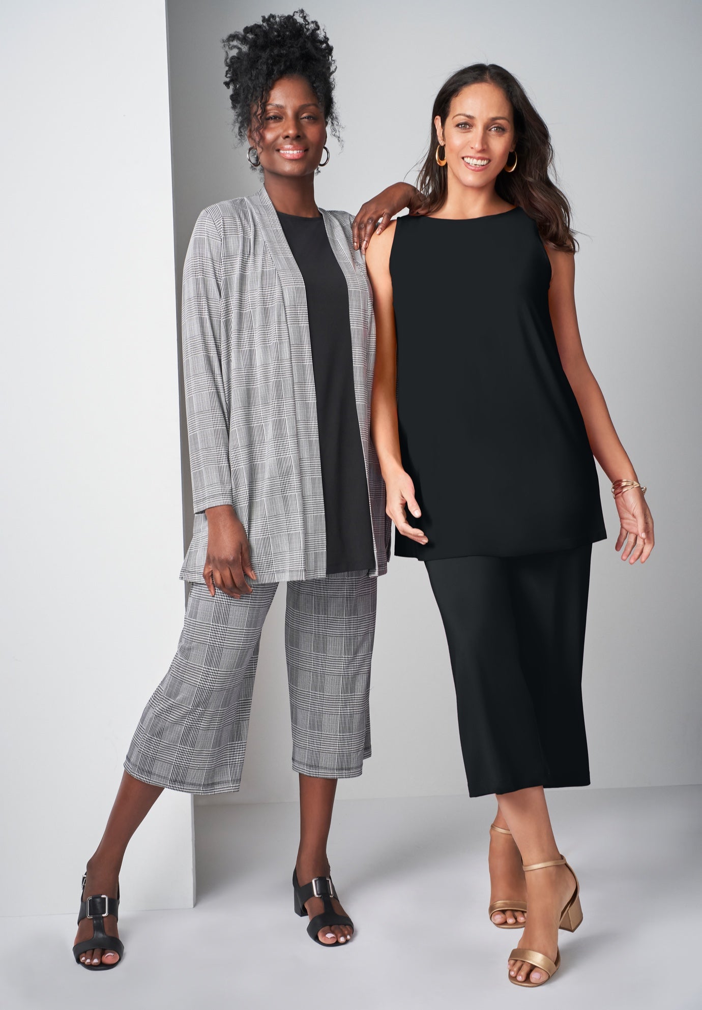 Stretch Knit Open Front Knit Topper image number 3