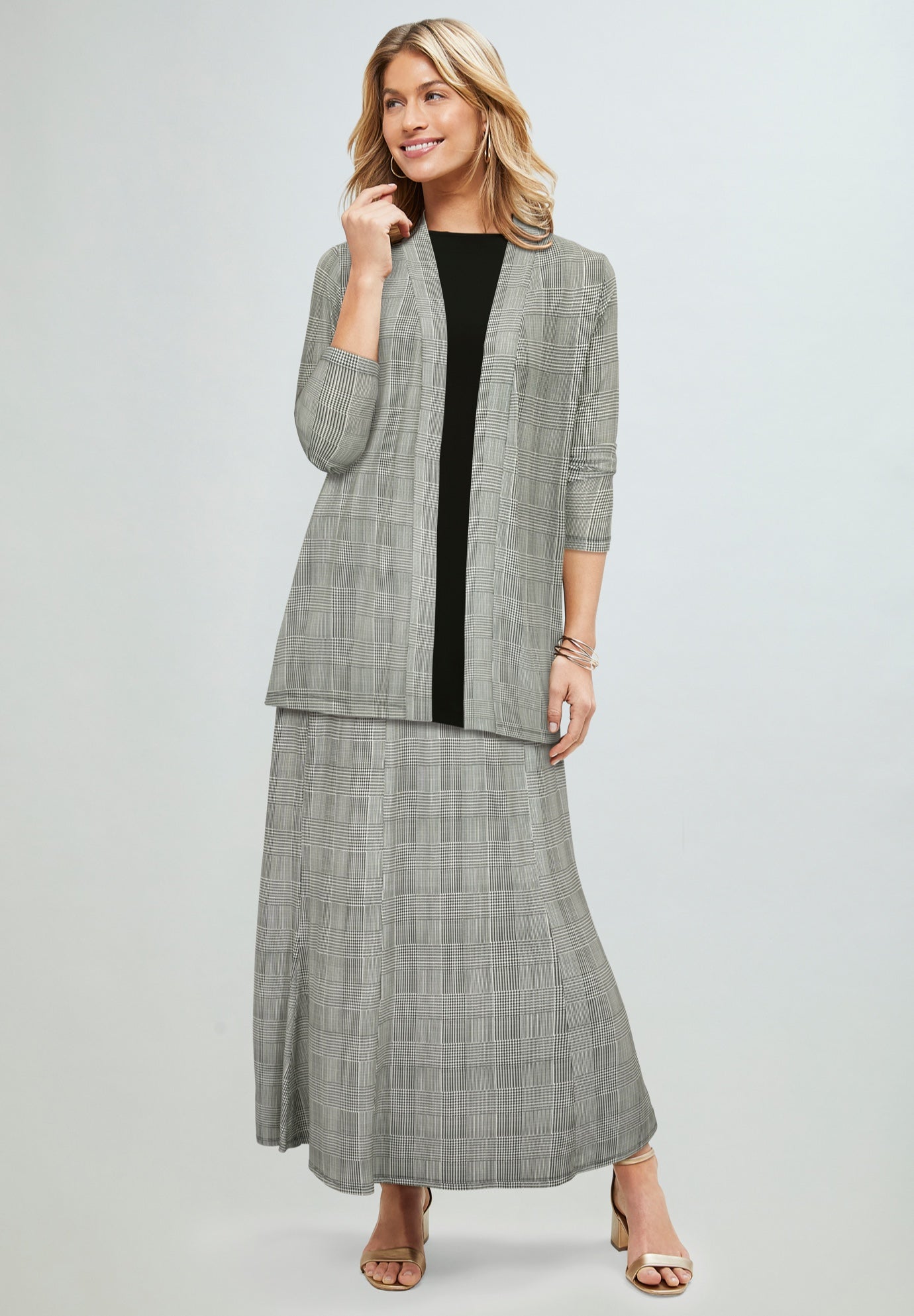 Stretch Knit Maxi Skirt image number 1