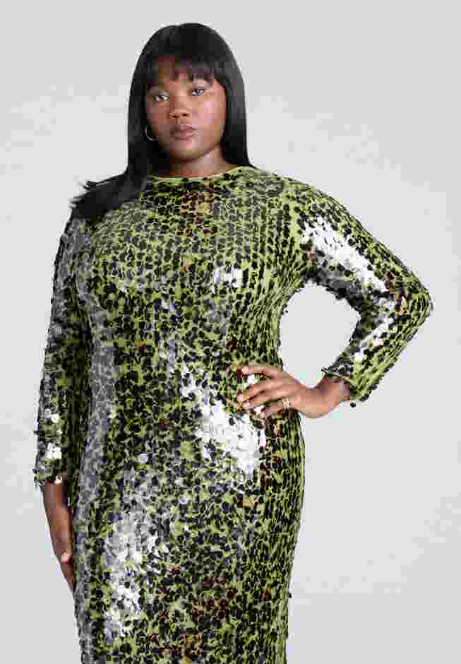 Paillette Sequin Maxi Dress image number 3