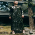 Paillette Sequin Maxi Dress image number null