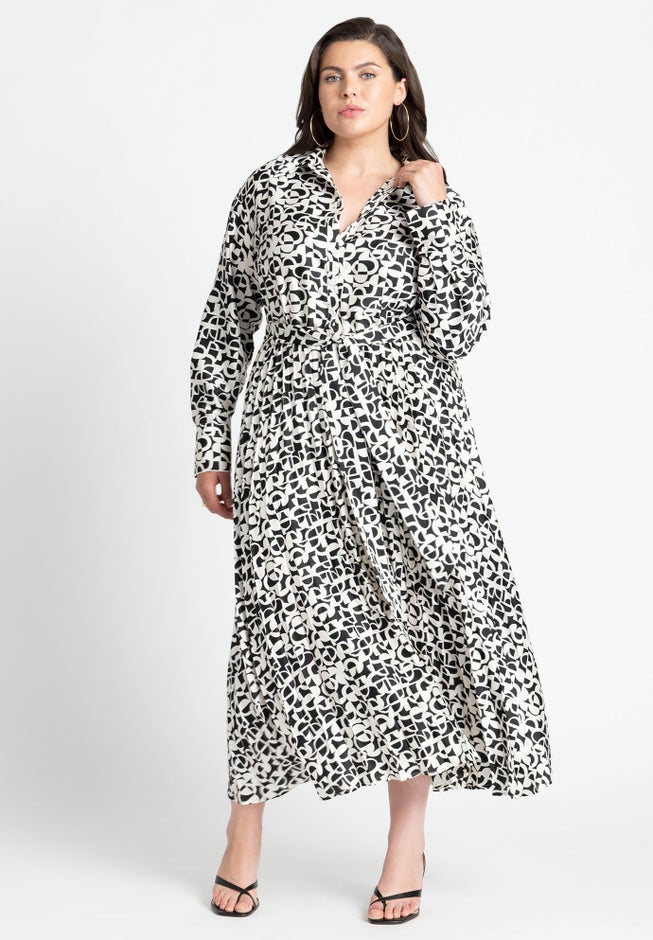 Pleated Skirt Fit And Flare Dress image number null