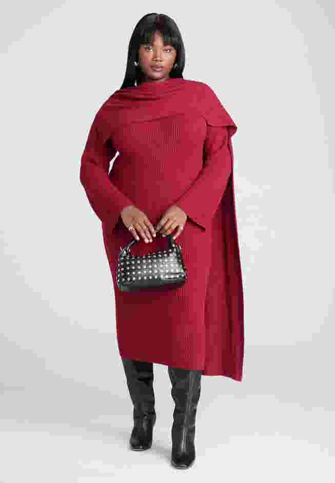 Scarf Sweater Dress image number 0