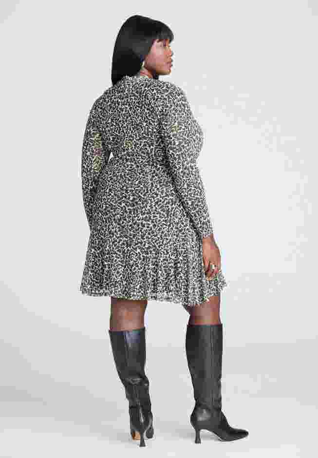 Wrap Front Keyhole Mini Dress image number 2