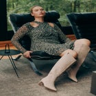 Wrap Front Keyhole Mini Dress image number null