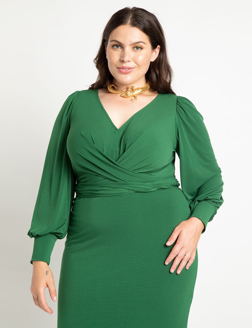 Cross Front Midi Dress image number 1