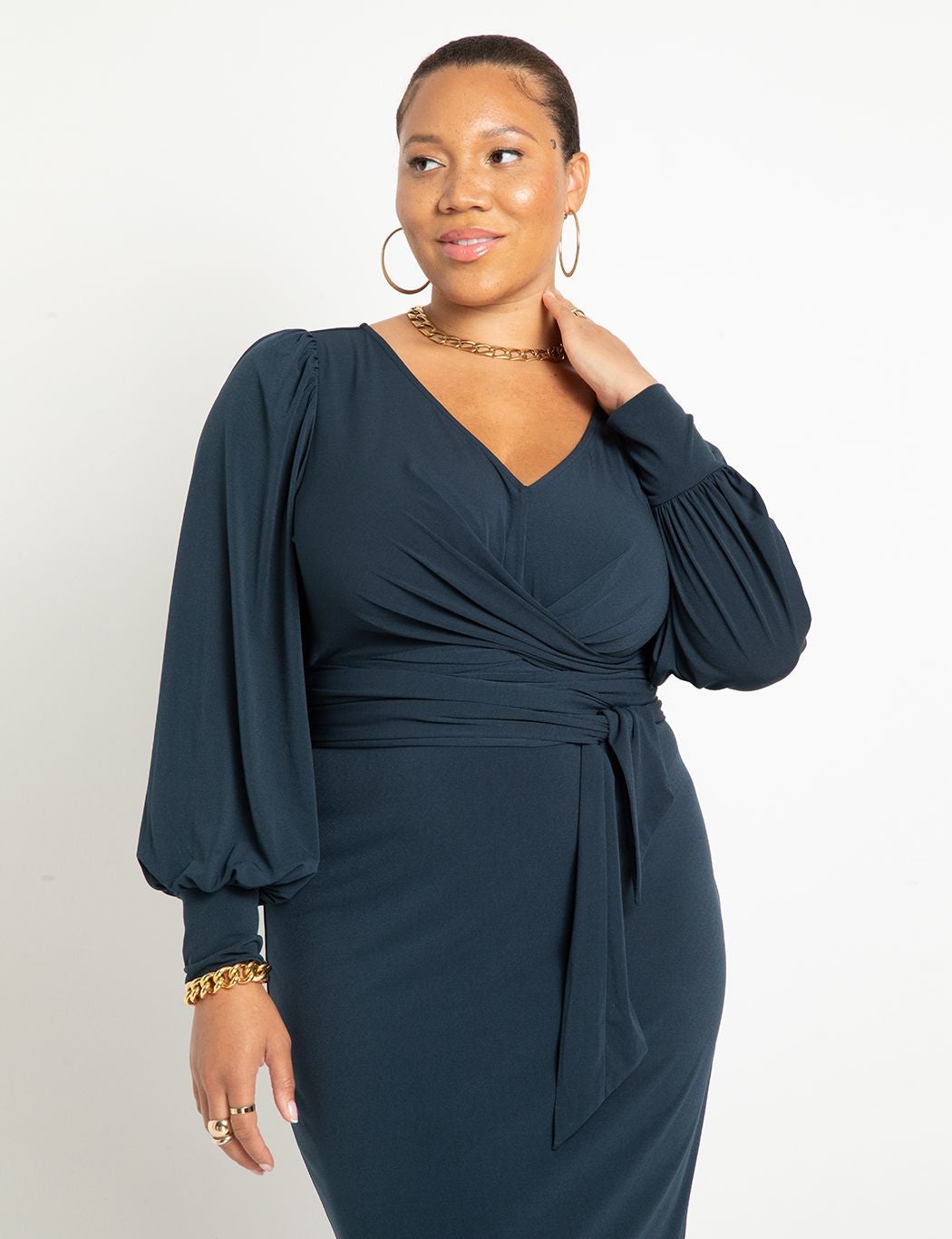 Cross Front Midi Dress image number 1