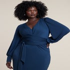 Cross Front Midi Dress image number null