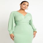 Cross Front Midi Dress image number null