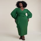 Cross Front Midi Dress image number null