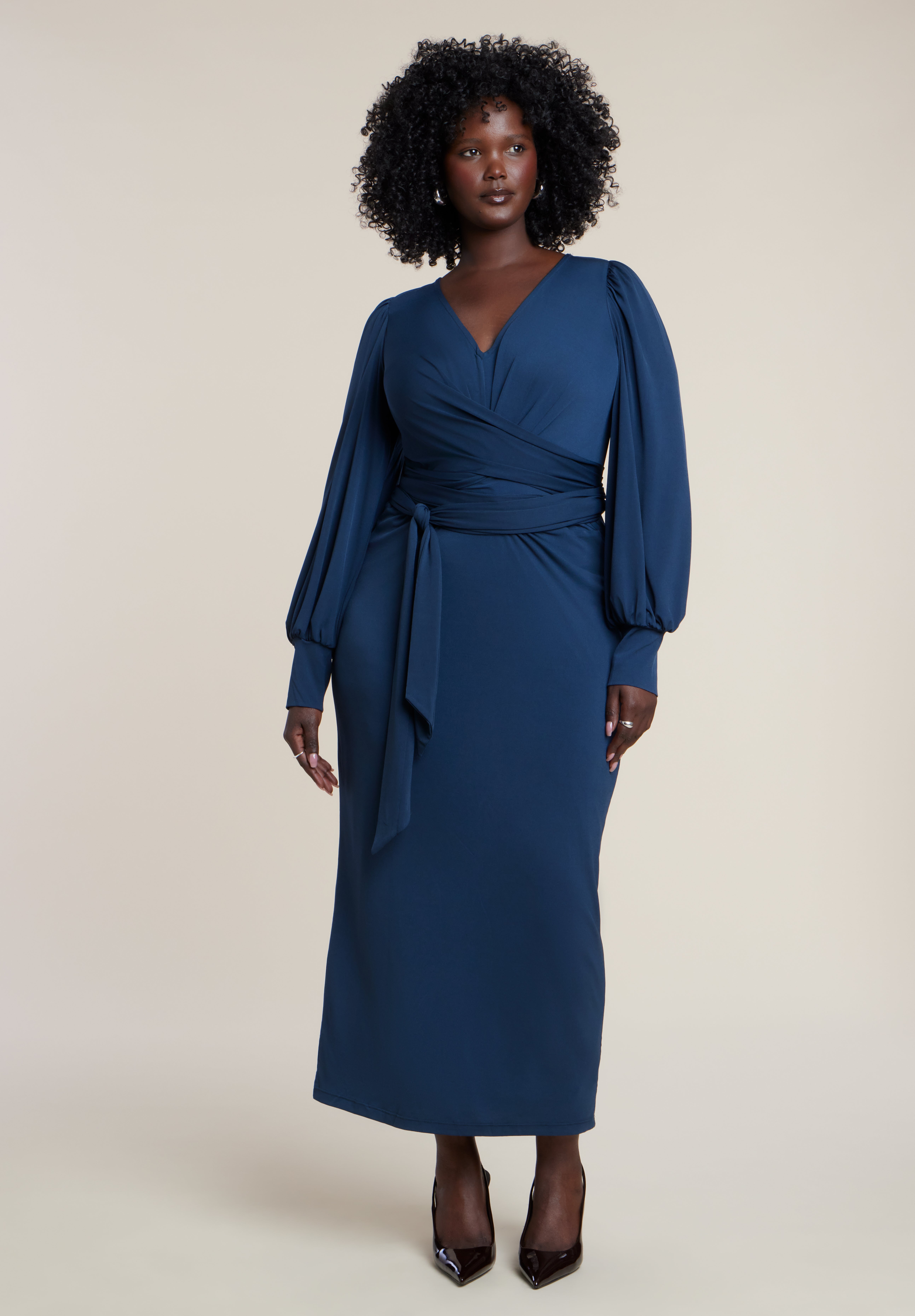 Cross Front Midi Dress image number 0