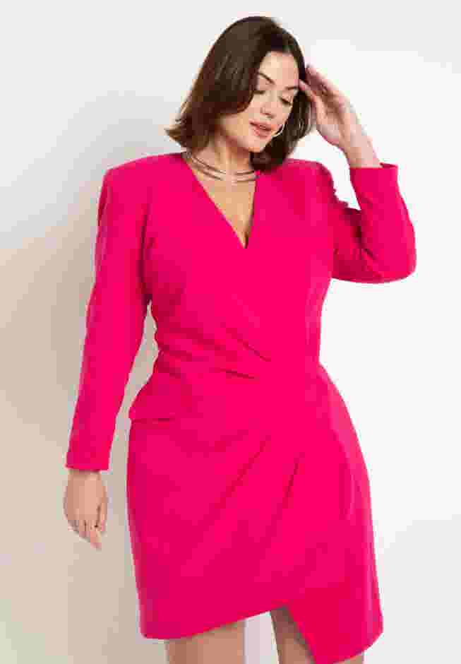 Blazer Dress With Sharp Shoulder image number 1