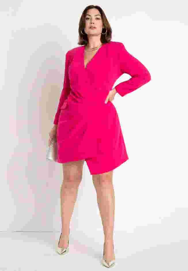 Blazer Dress With Sharp Shoulder image number 0