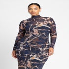 Mesh Midi Dress image number null