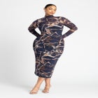 Mesh Midi Dress image number null