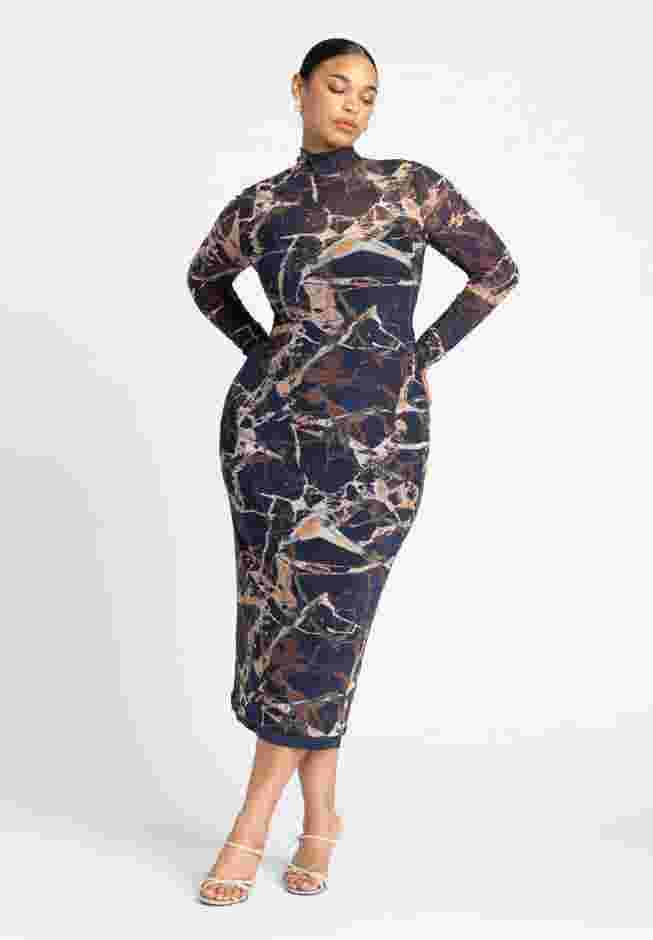 Mesh Midi Dress image number 0