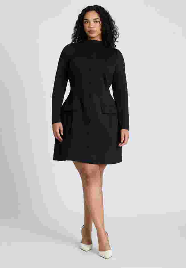 Mock Neck Mini Dress image number 0