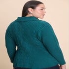 Peplum Zipper Sweater image number null