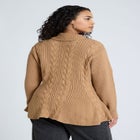 Peplum Zipper Sweater image number null