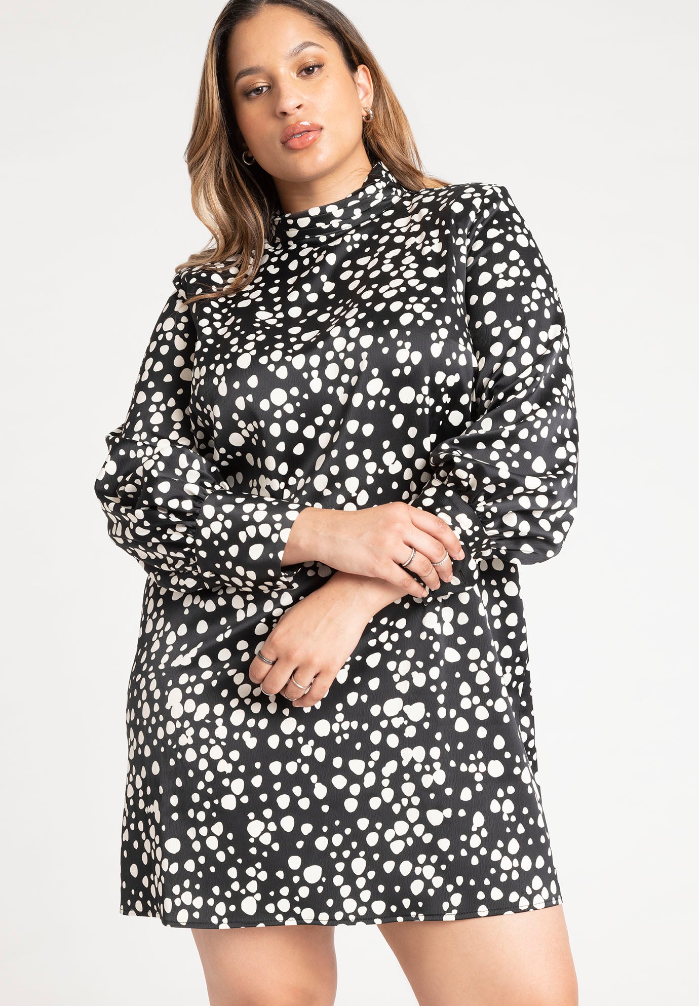 Bishop Sleeve Mini Dress image number 2