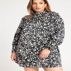 Bishop Sleeve Mini Dress image number null