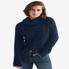 Chenille Turtleneck Sweater image number null
