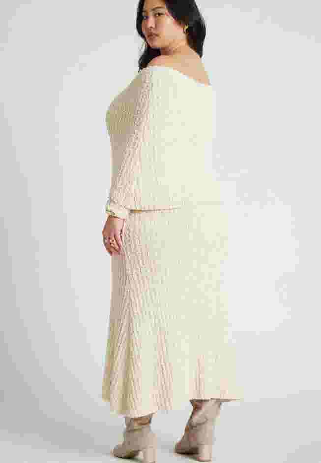 Off The Shoulder Maxi Sweater Dress image number 2