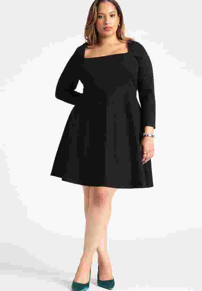 Square Neck Mini Dress image number 0