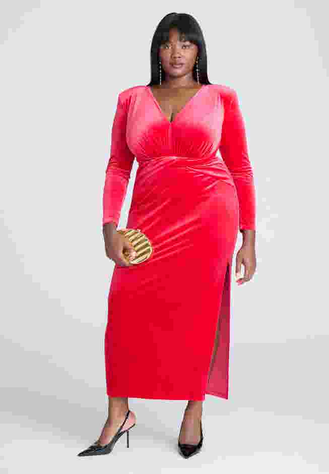 Velvet Tie Waist Gown image number 0