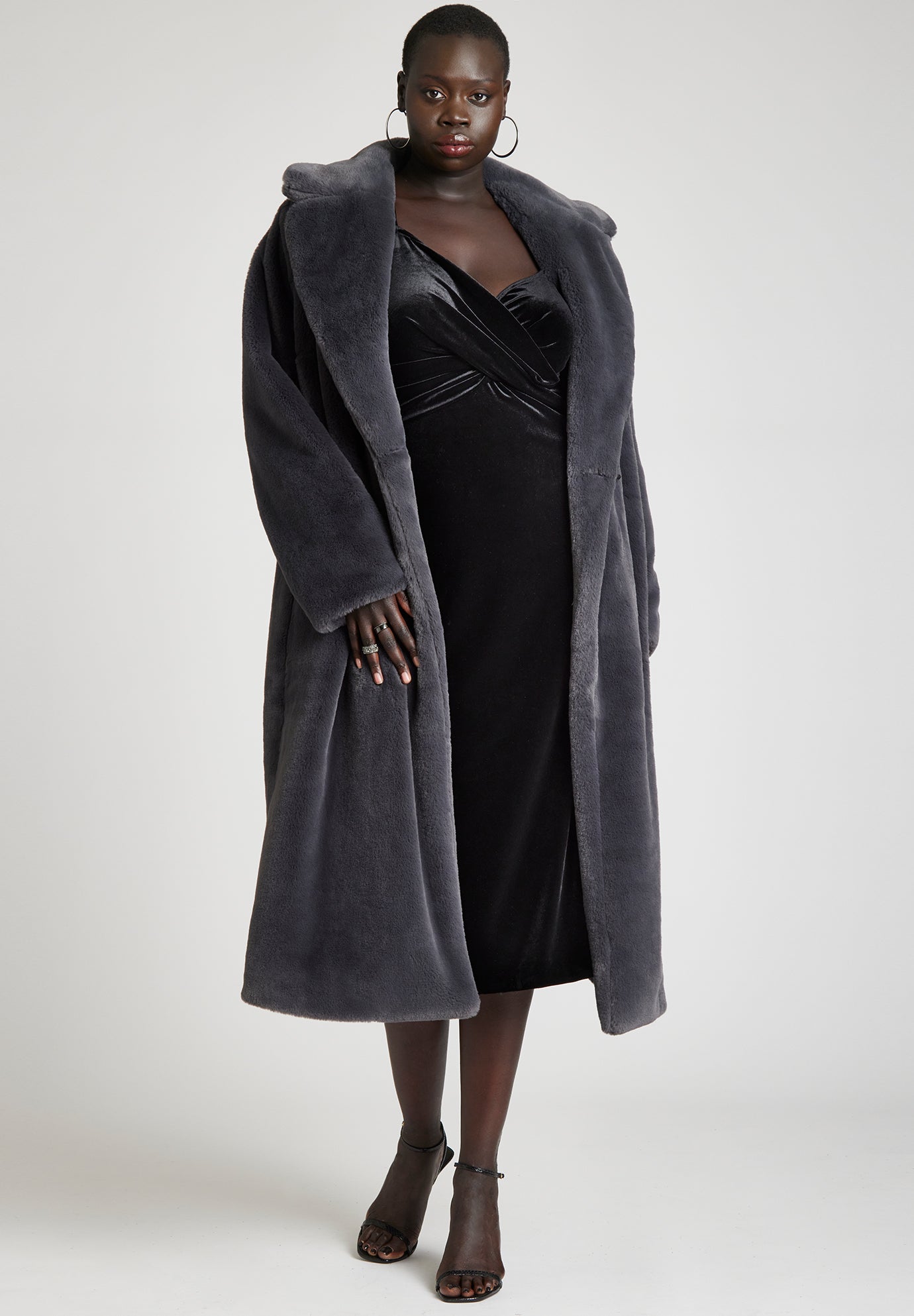 Faux Fur Long Coat image number 1