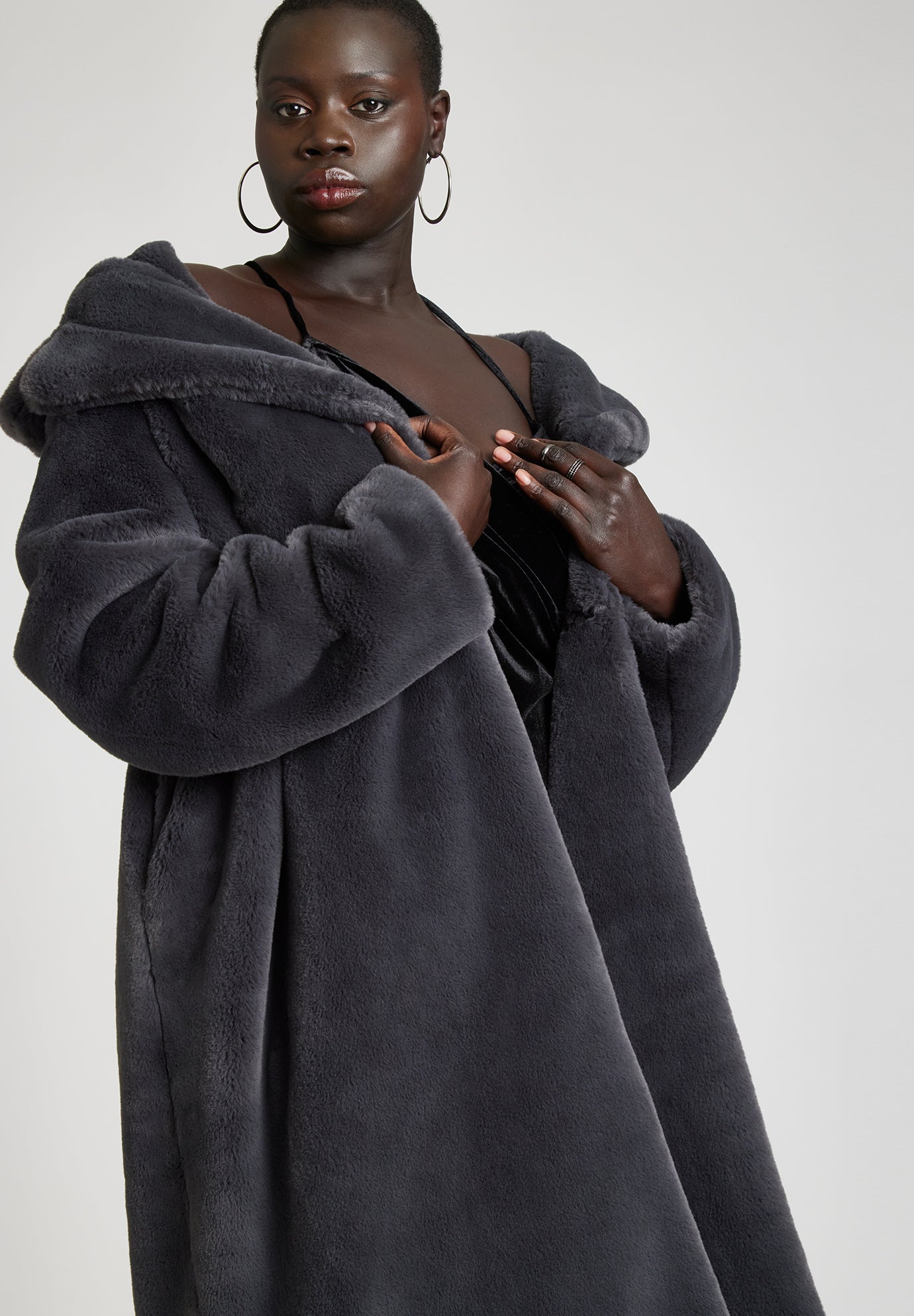 Faux Fur Long Coat image number 3