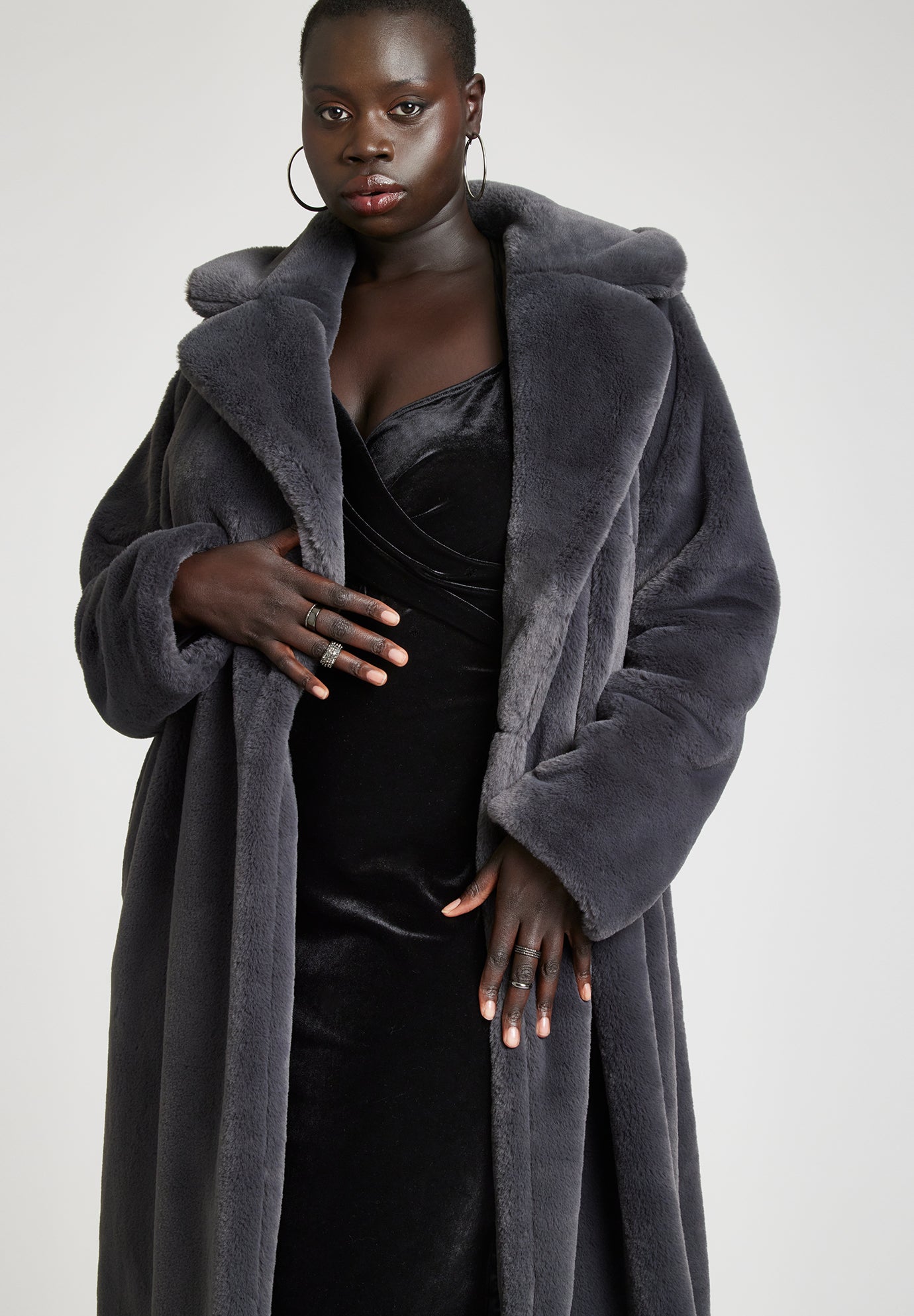 Faux Fur Long Coat image number 4