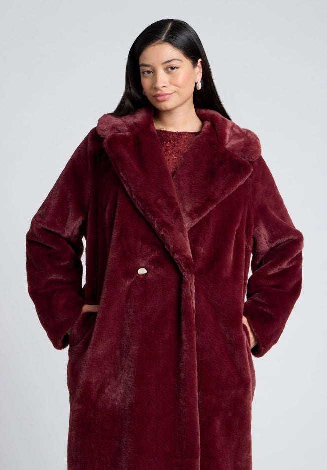 Faux Fur Long Coat image number 2