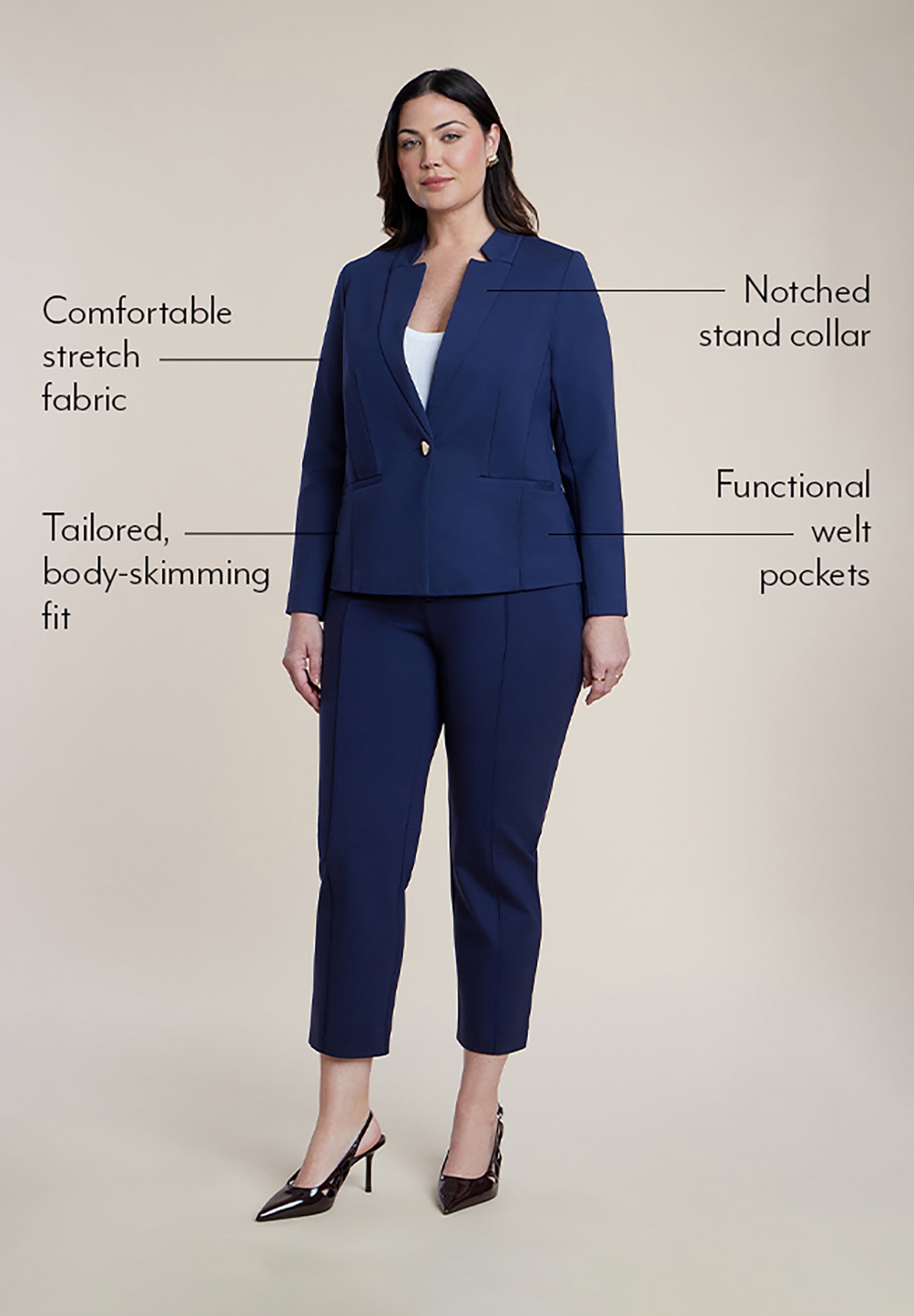The Ultimate Stretch One-Button Blazer image number 3