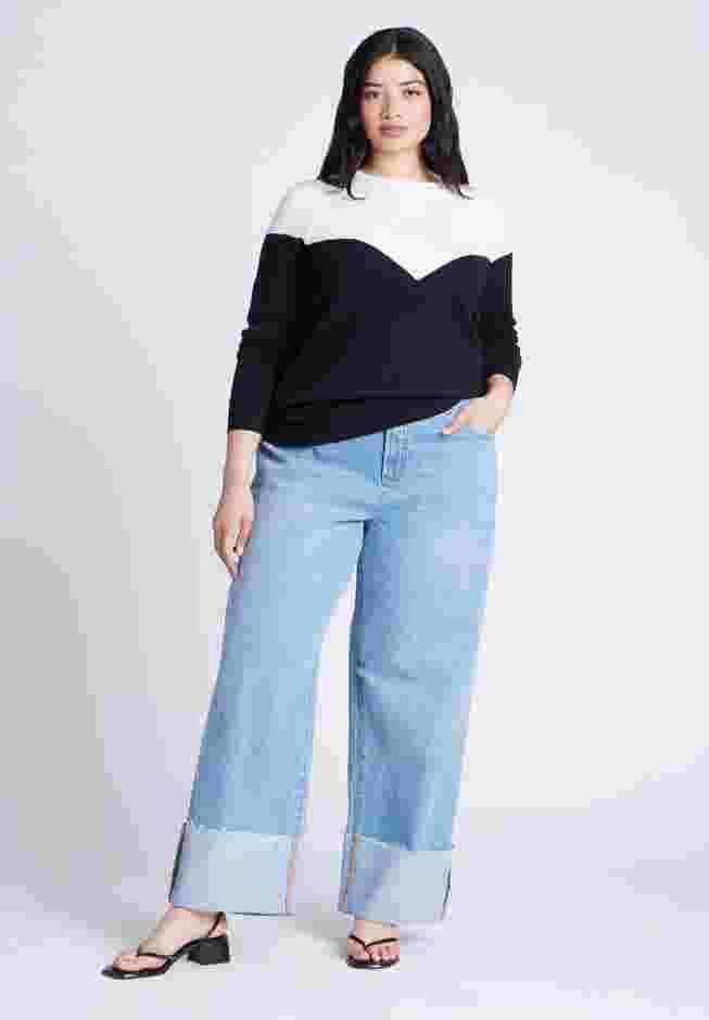 Sweetheart Colorblock Sweater image number 2