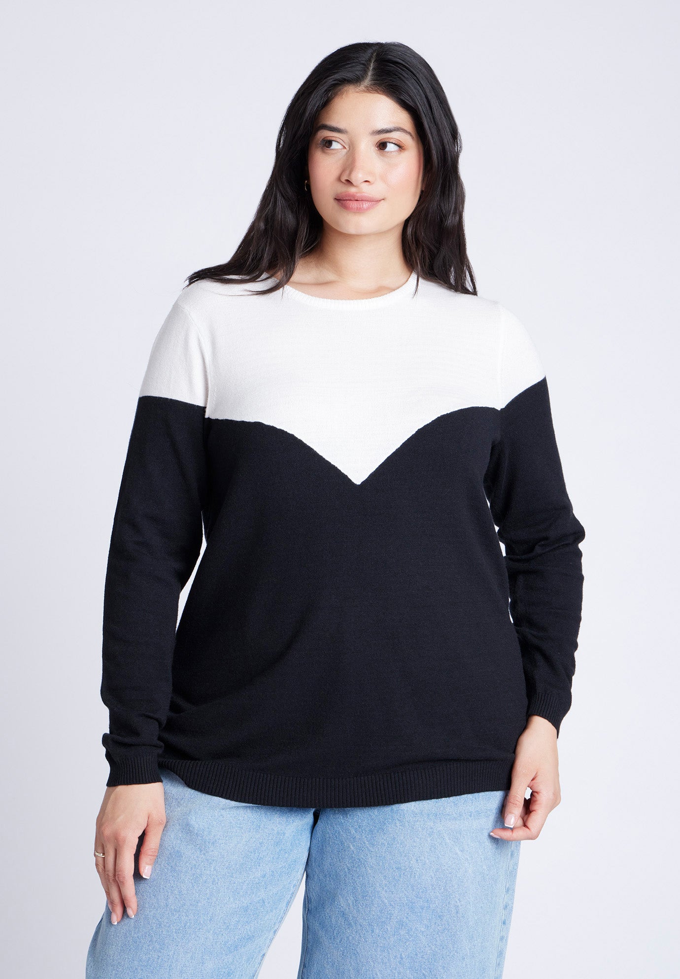 Sweetheart Colorblock Sweater image number 0