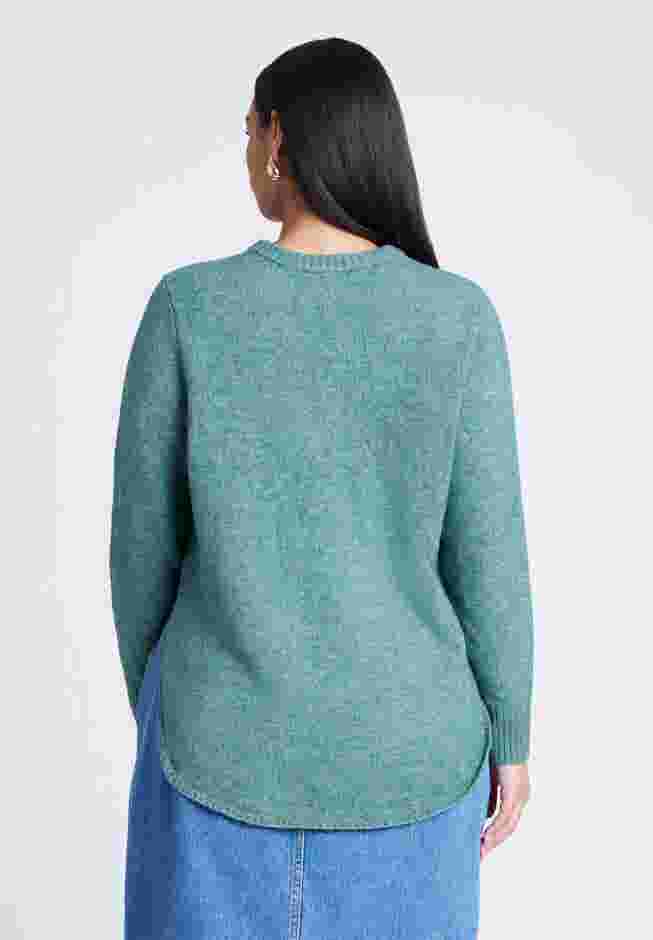 Scoop Hem Sweater image number 1