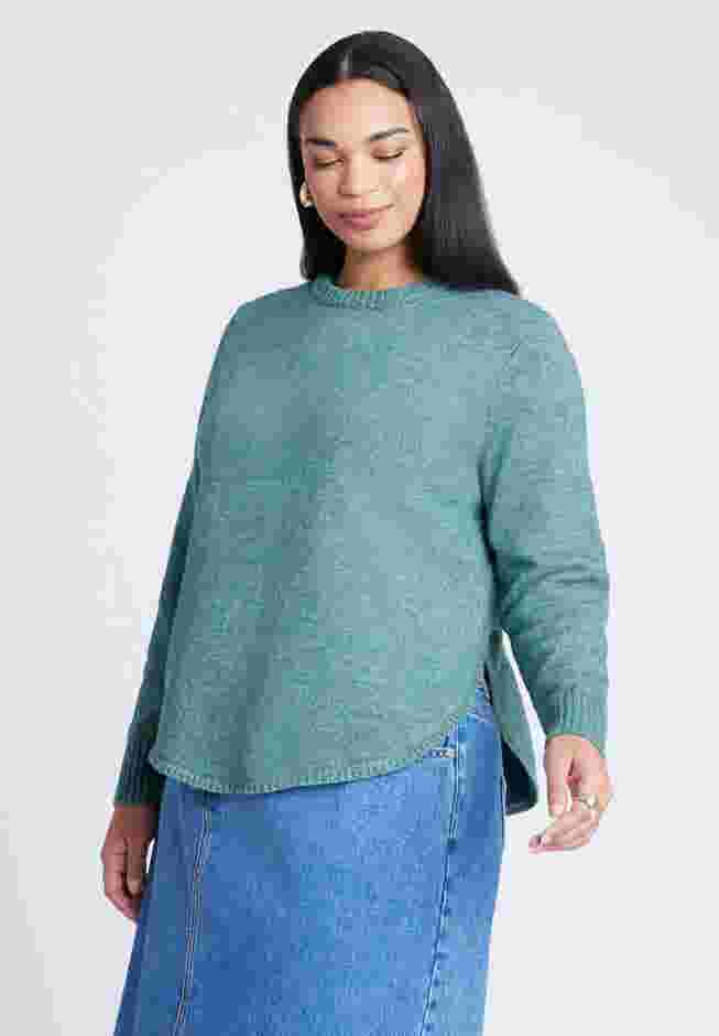 Scoop Hem Sweater image number 0