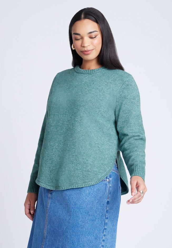 Scoop Hem Sweater image number 0