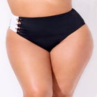 High Waist Color Block Swim Brief image number null