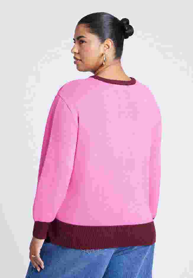Contrast Rib Sweater image number 1