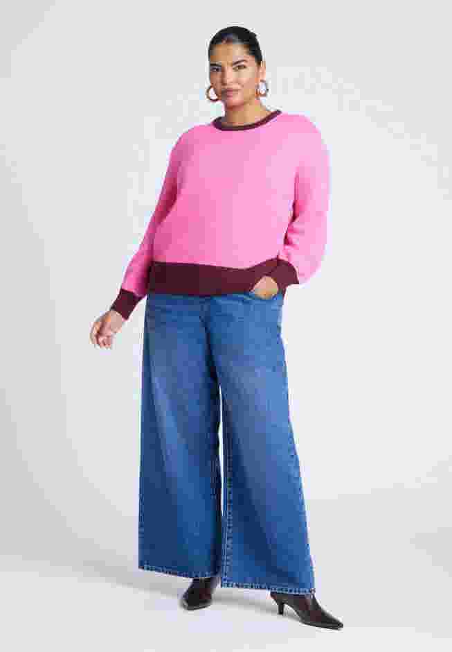Contrast Rib Sweater image number 3